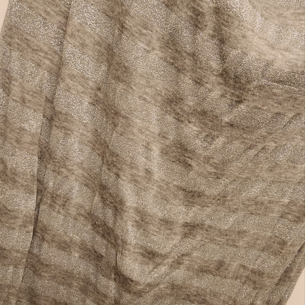 Whbm Strapless Silver Maxi Dress Large - image 2